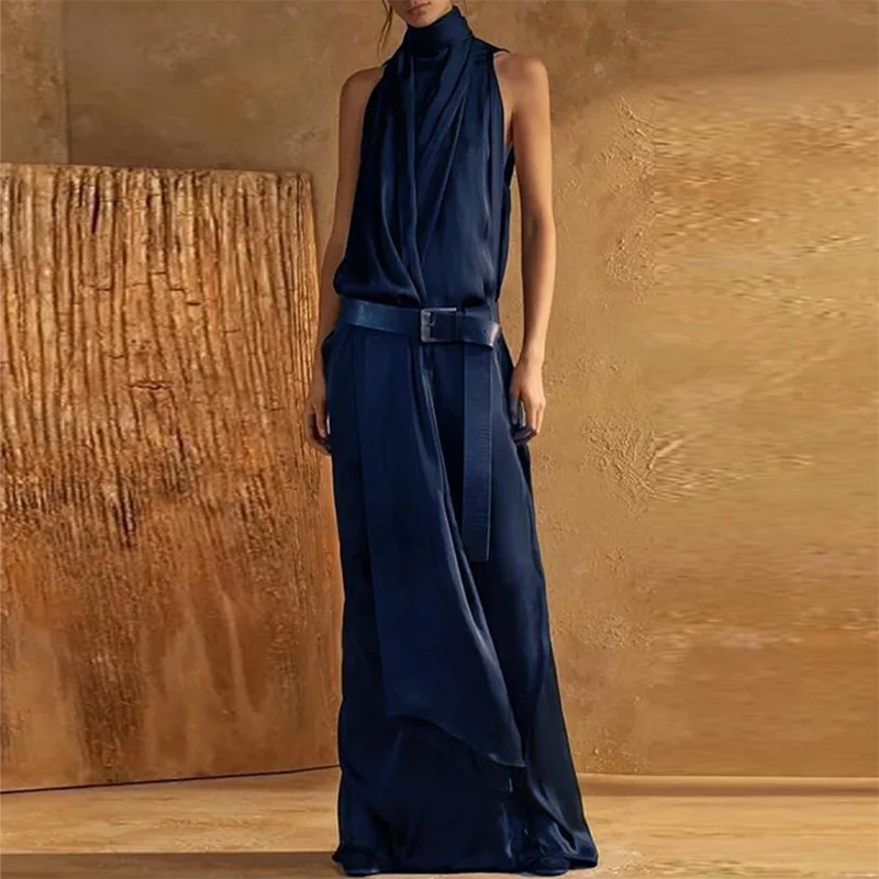 Maxi Dress Halter - 2026 Spring Summer Elegant Halter Sleeveless