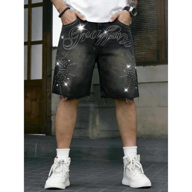 American Streetwear Men's Non- - Shorts Denim Frayed review and price