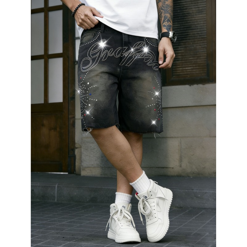 American Streetwear Men's Non- - Shorts Denim Frayed review and price