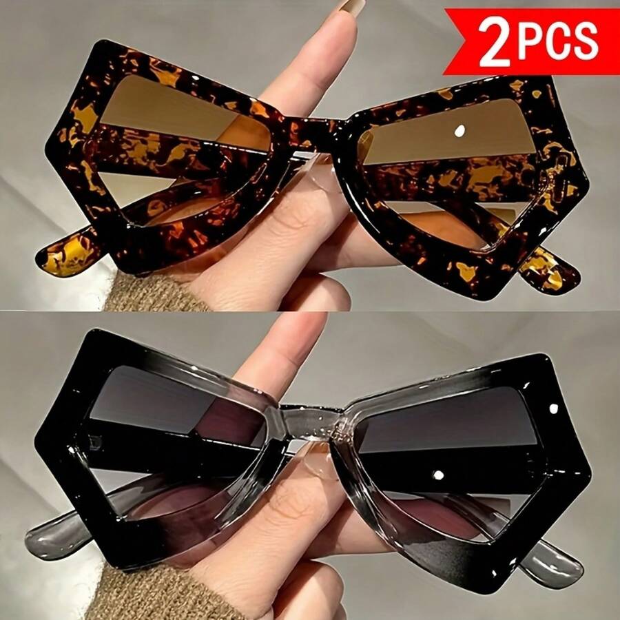 Two-Piece Set Style, Irregular - Sunglasses Cat Eye review and price